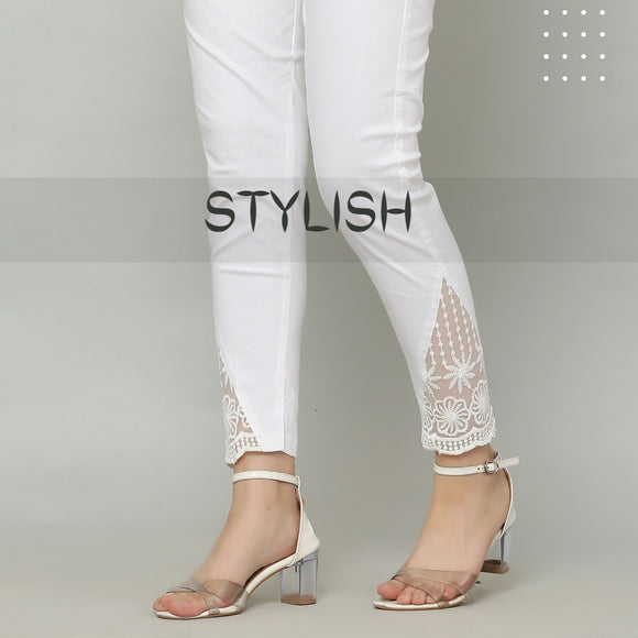 Buy Off White Trousers & Pants for Women by Go Colors Online | Ajio.com
